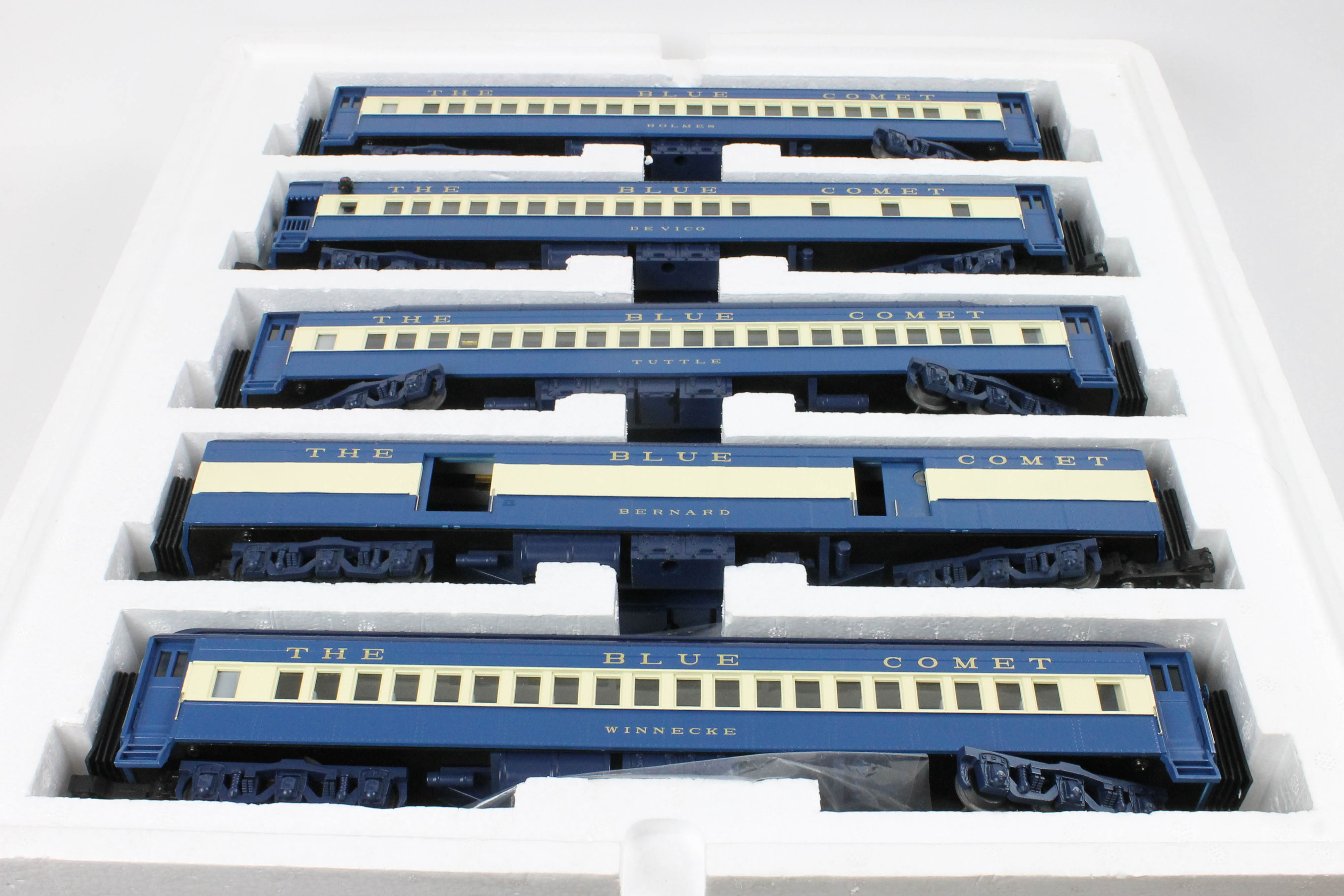MTH Jersey Central Blue Comet Madison Passenger Car Set EBTH