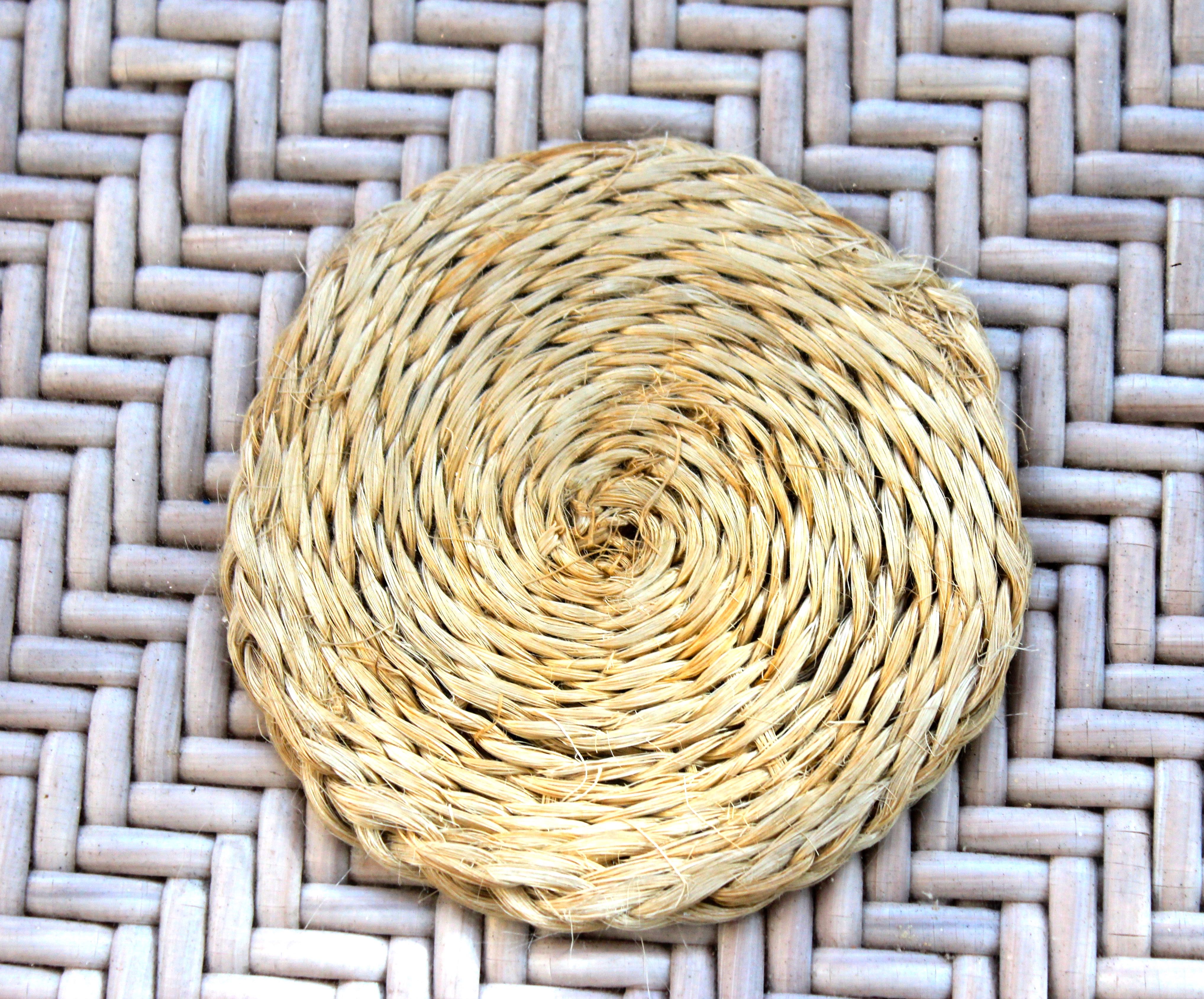 Large Pale Pink Outdoor Wicker Coffee Table by Ebel EBTH