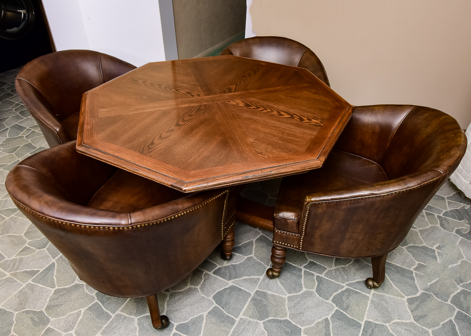 Ethan Allen Game Table and Chairs | EBTH