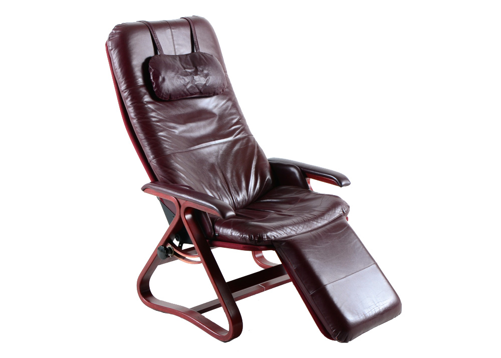 Signature "Backsaver" Leather Zero Gravity Chair EBTH