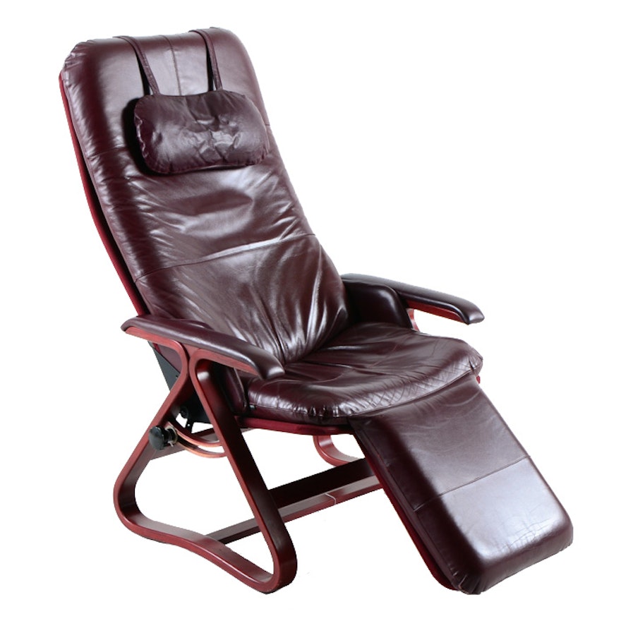Signature "Backsaver" Leather Zero Gravity Chair | EBTH