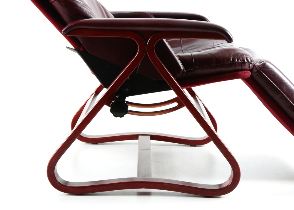 Signature "Backsaver" Leather Zero Gravity Chair EBTH
