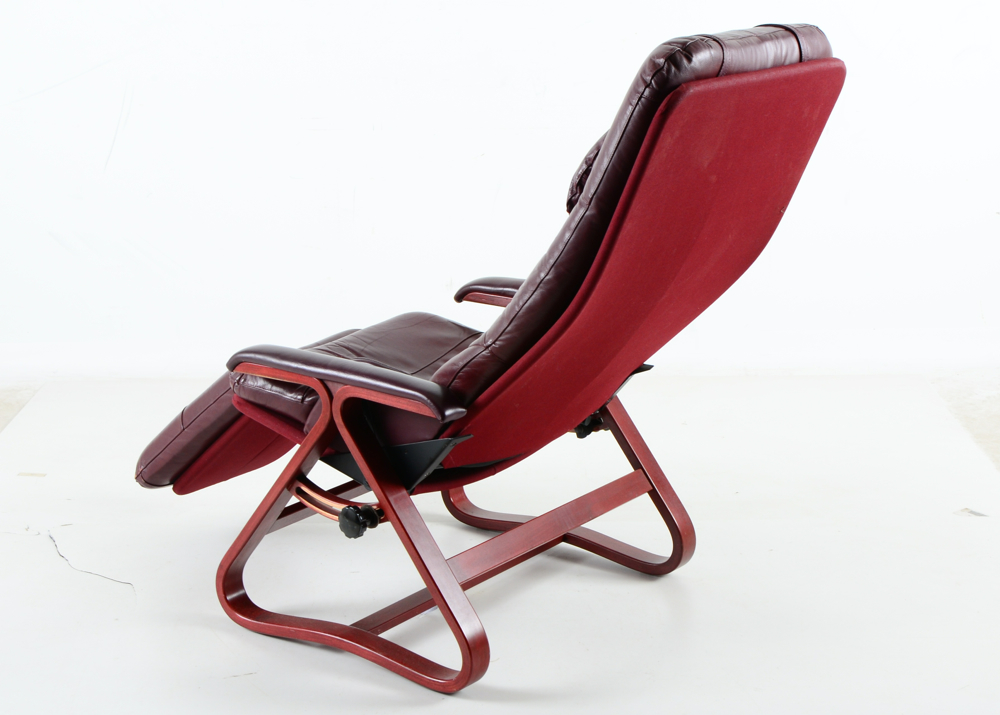 Signature "Backsaver" Leather Zero Gravity Chair EBTH