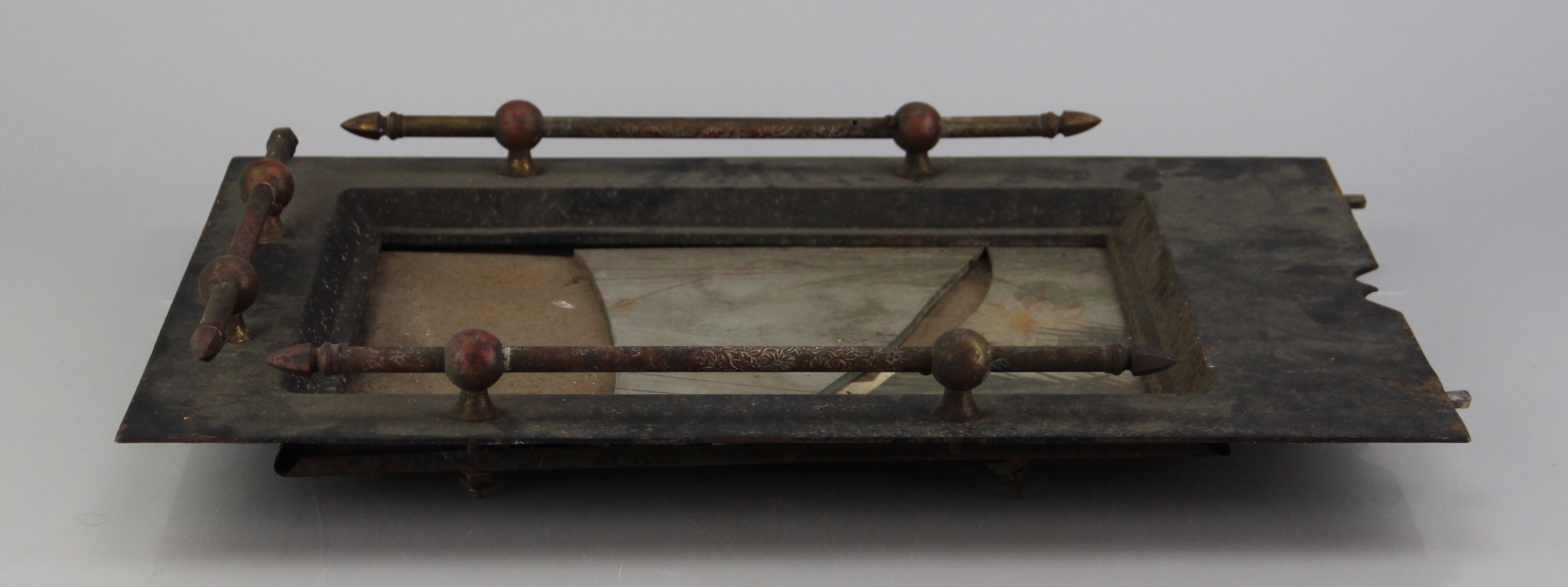 Antique Metal Fireplace Cover EBTH