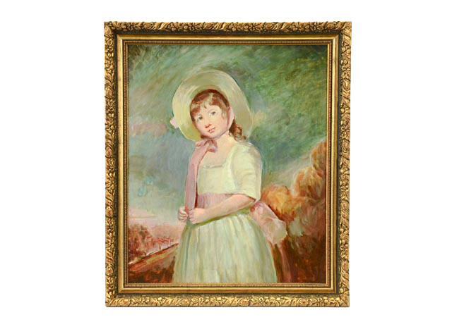 Copy Painting of Romney's "Miss Juliana Willoughby" EBTH
