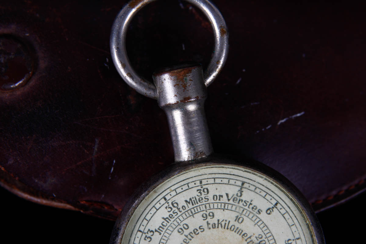 Vintage German Made Opisometer Map Measure with Leather Case EBTH