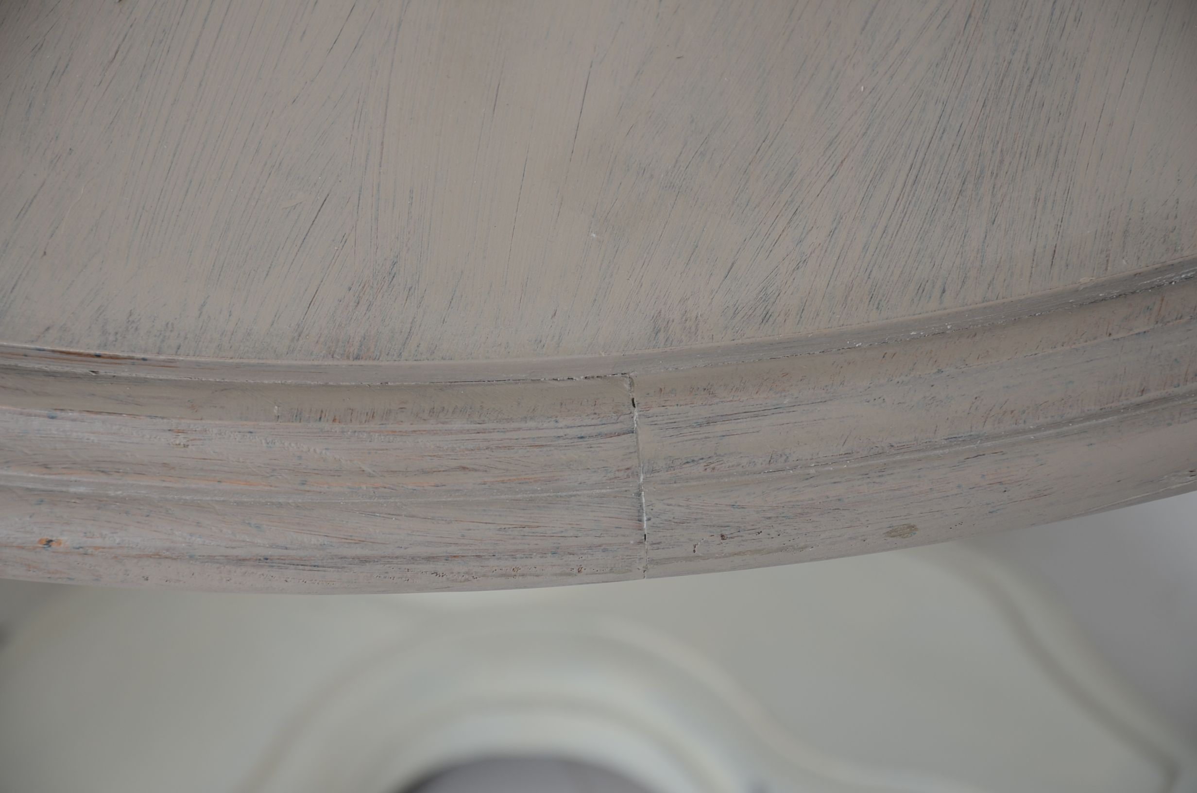 Painted Oak Pedestal Table and Chairs EBTH