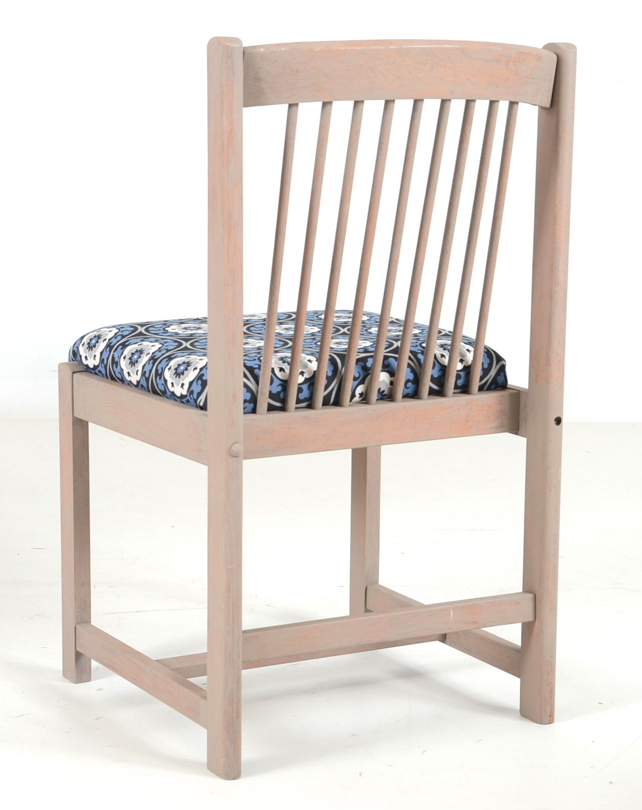 Painted Oak Pedestal Table and Chairs EBTH