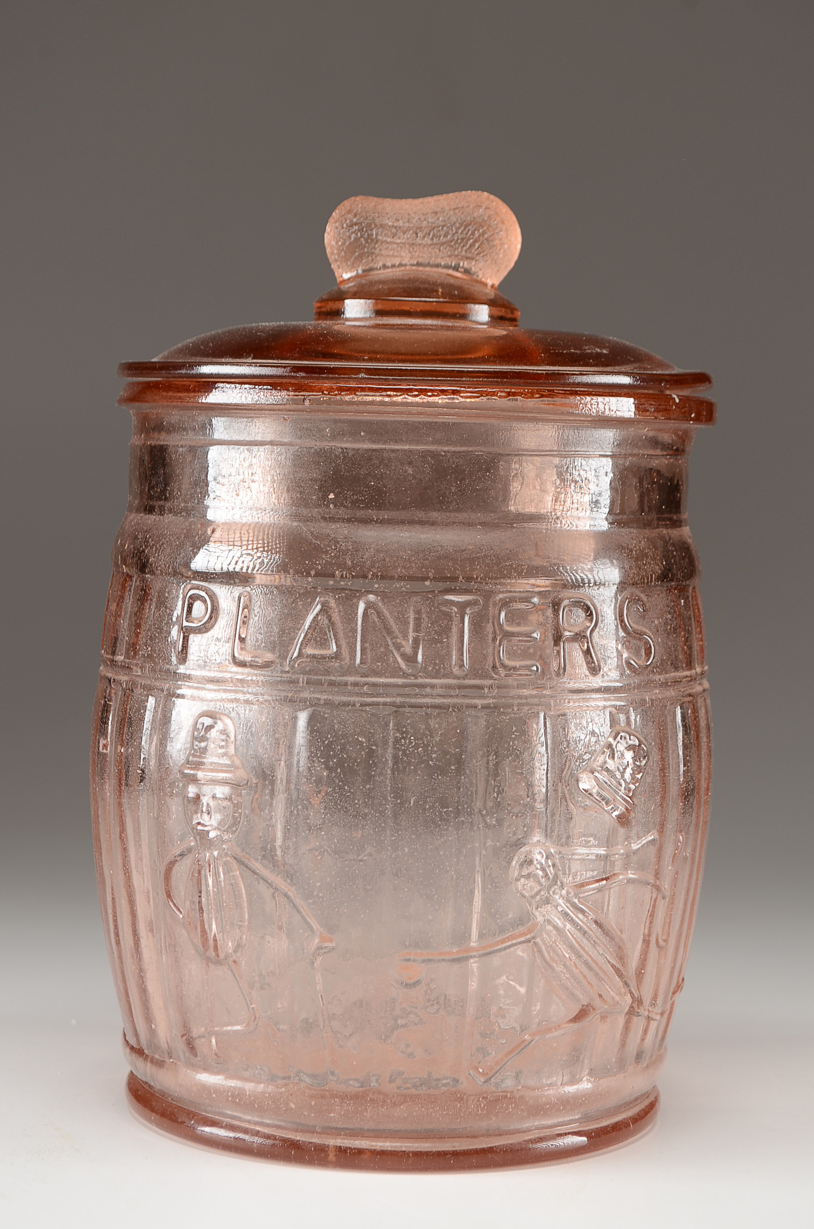 Vintage Planters Pink Depression Glass Jar EBTH