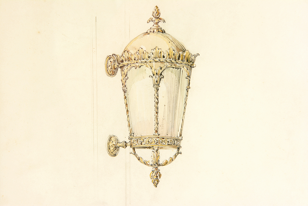 Sketch of a Wall Sconce EBTH