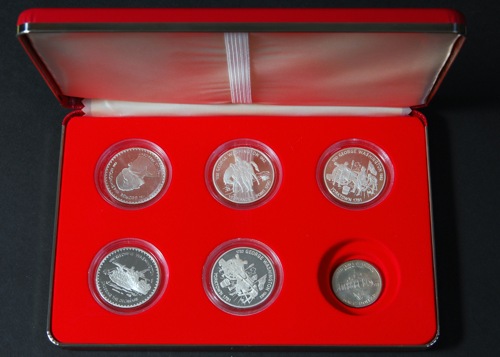 Partial Set Of America S First Day Of Freedom Silver Dollars Ebth