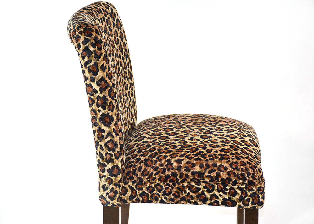 Pair of Leopard Print Counter Stools EBTH