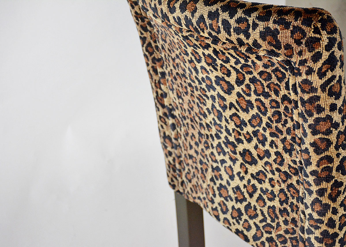 Pair of Leopard Print Counter Stools EBTH