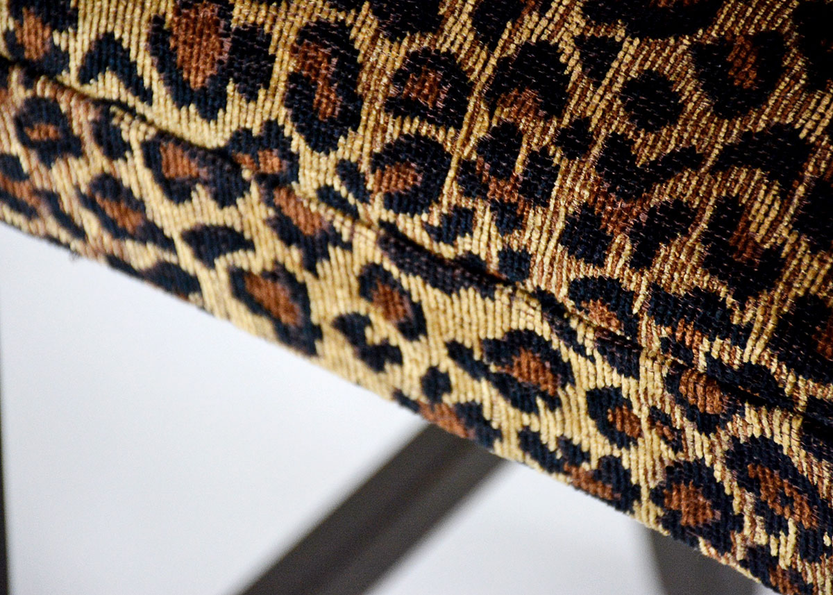 Pair of Leopard Print Counter Stools EBTH