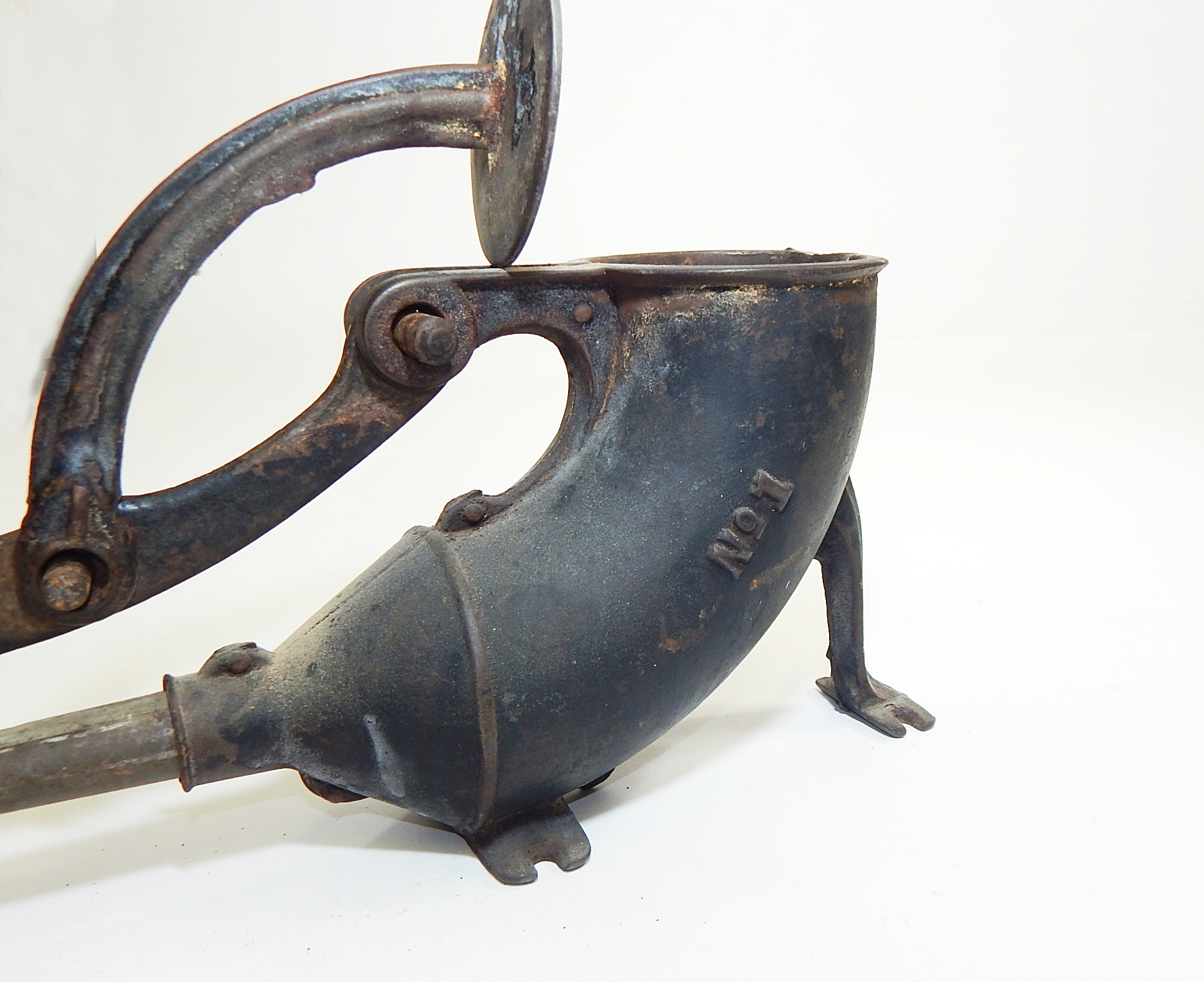 Primitive Antique Hand Crank Sausage Stuffer EBTH