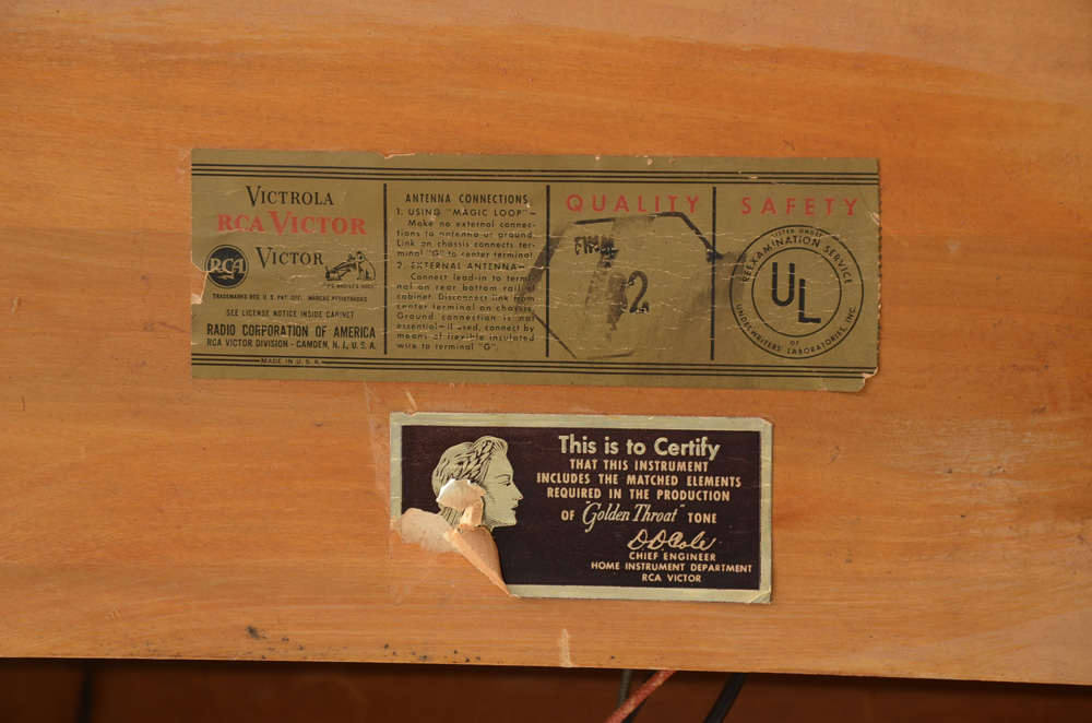 rca victor radio phonograph cabinet