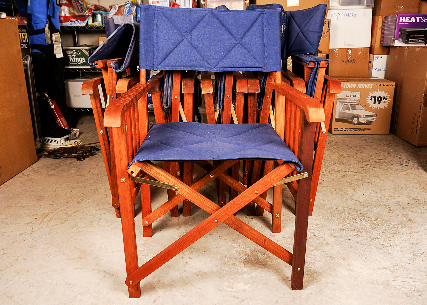 Set of Six Wooden Folding Chairs EBTH