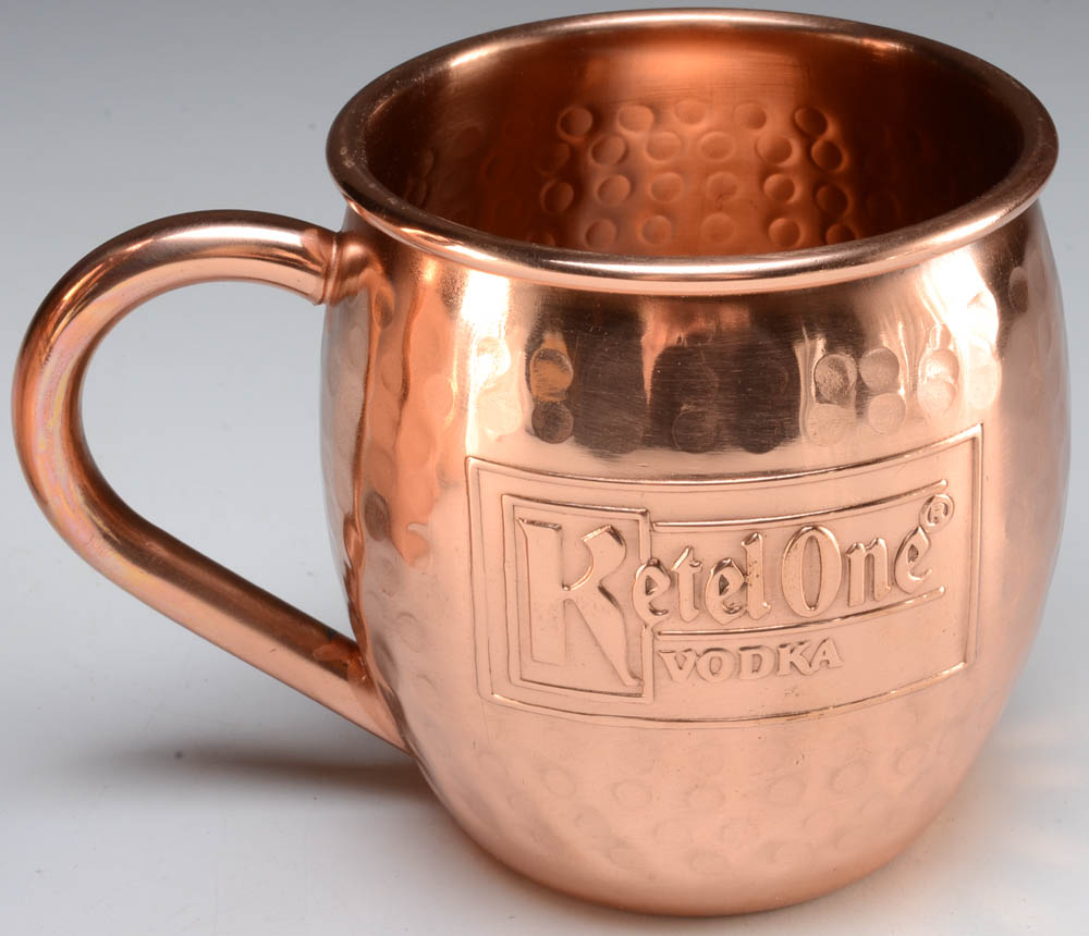 Ketel One Vodka Copper Shaker and Two Mugs EBTH