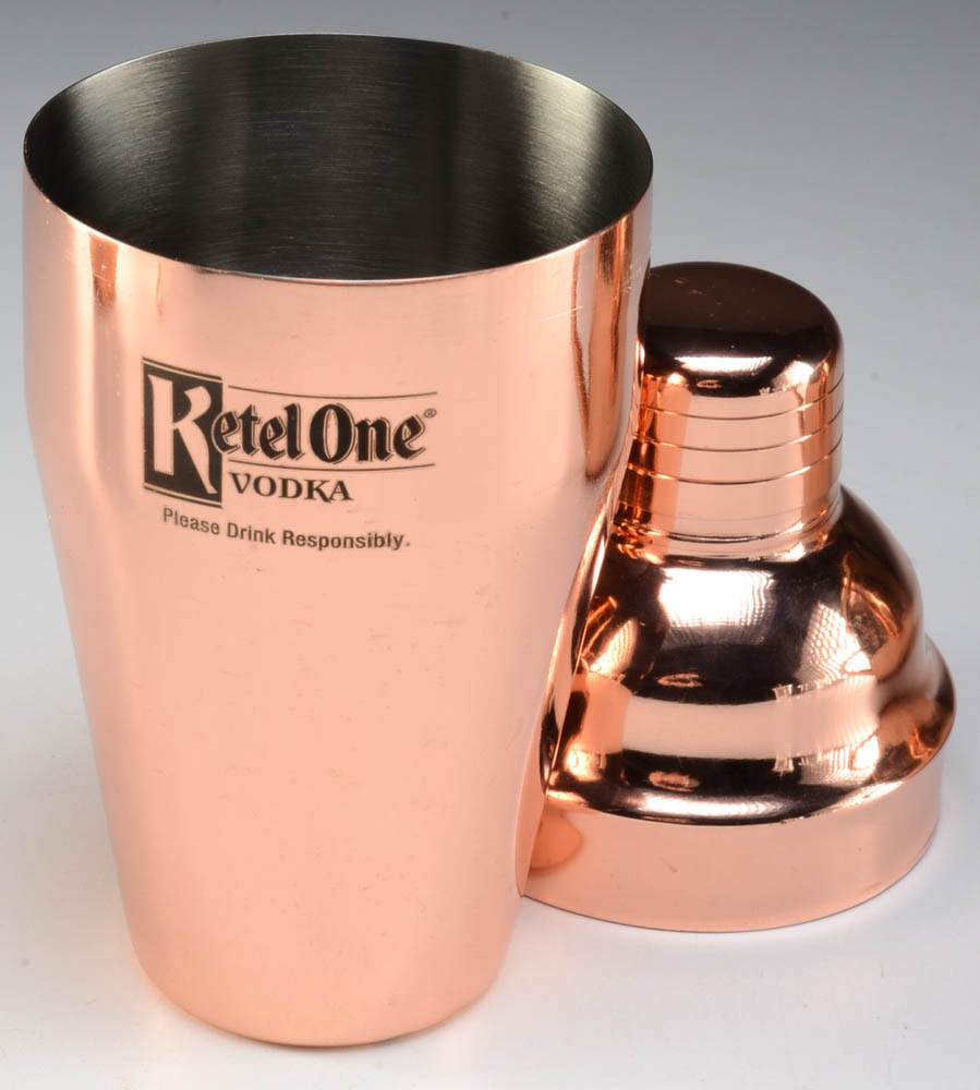Ketel One Vodka Copper Shaker and Two Mugs EBTH
