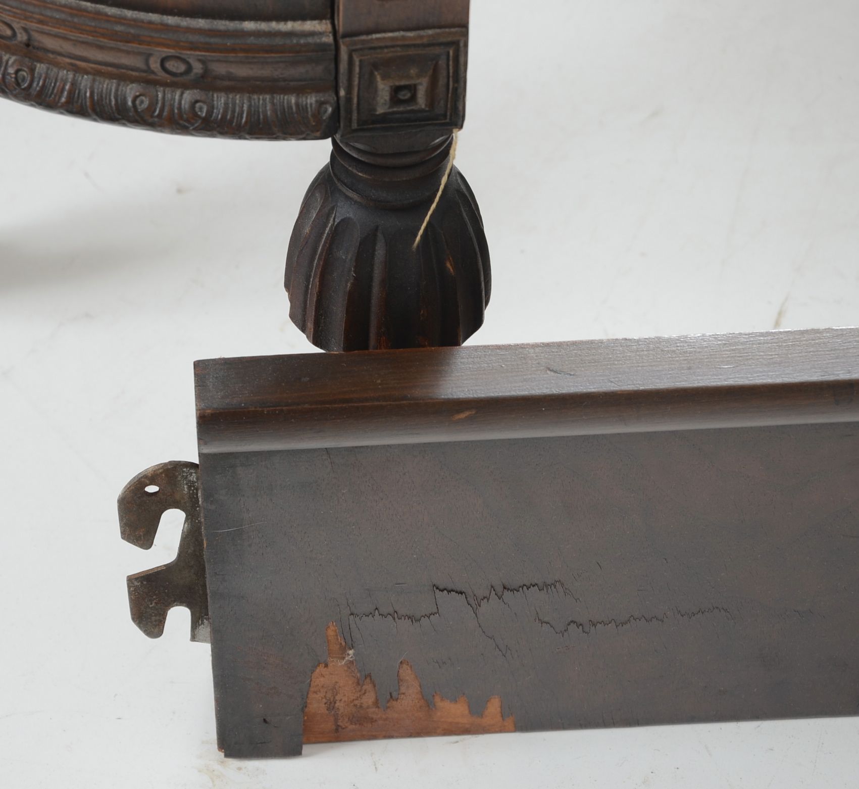 Antique Walnut Twin Bed with Curved Footboard EBTH