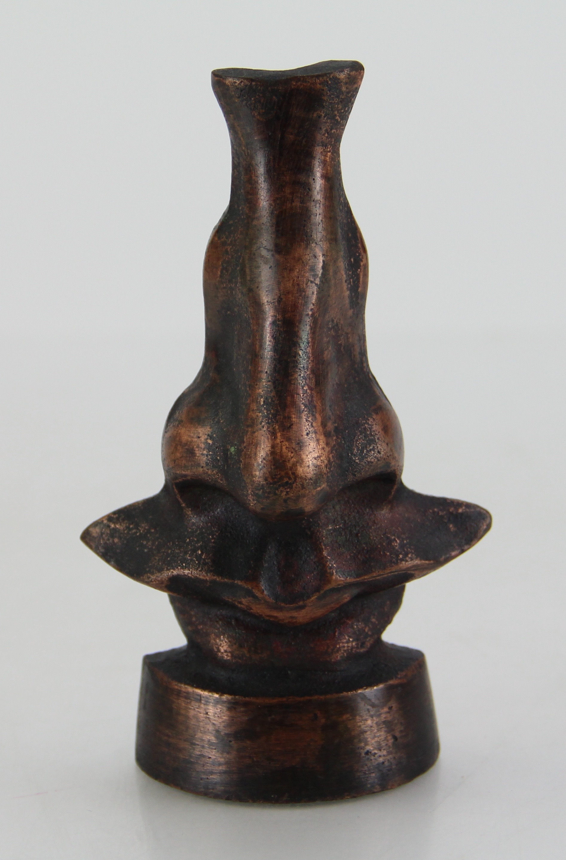 Folk Art by Bryan McNutt and Bronze Glasses Holder Art EBTH