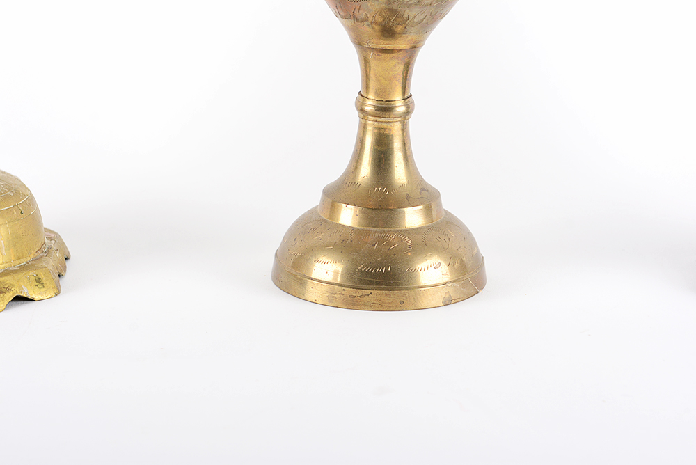 Brass Candlesticks and Vases EBTH