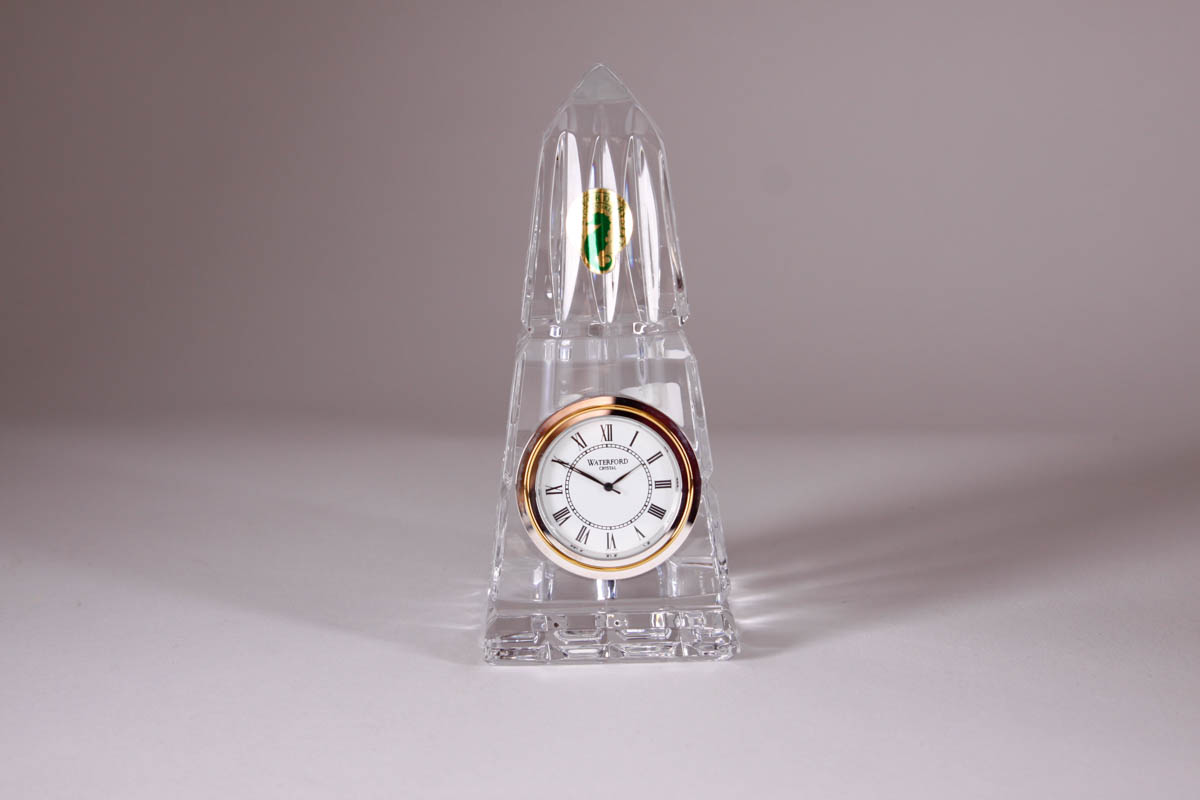 Waterford Crystal Obelisk Desk Clock EBTH
