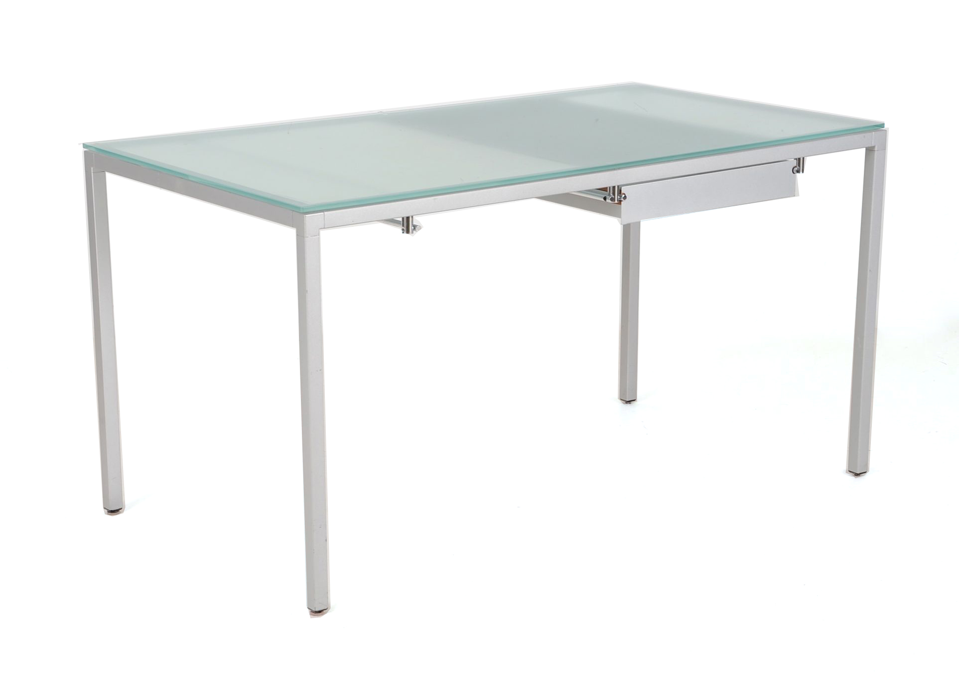 Modern Style Desk With Frosted Glass Top EBTH