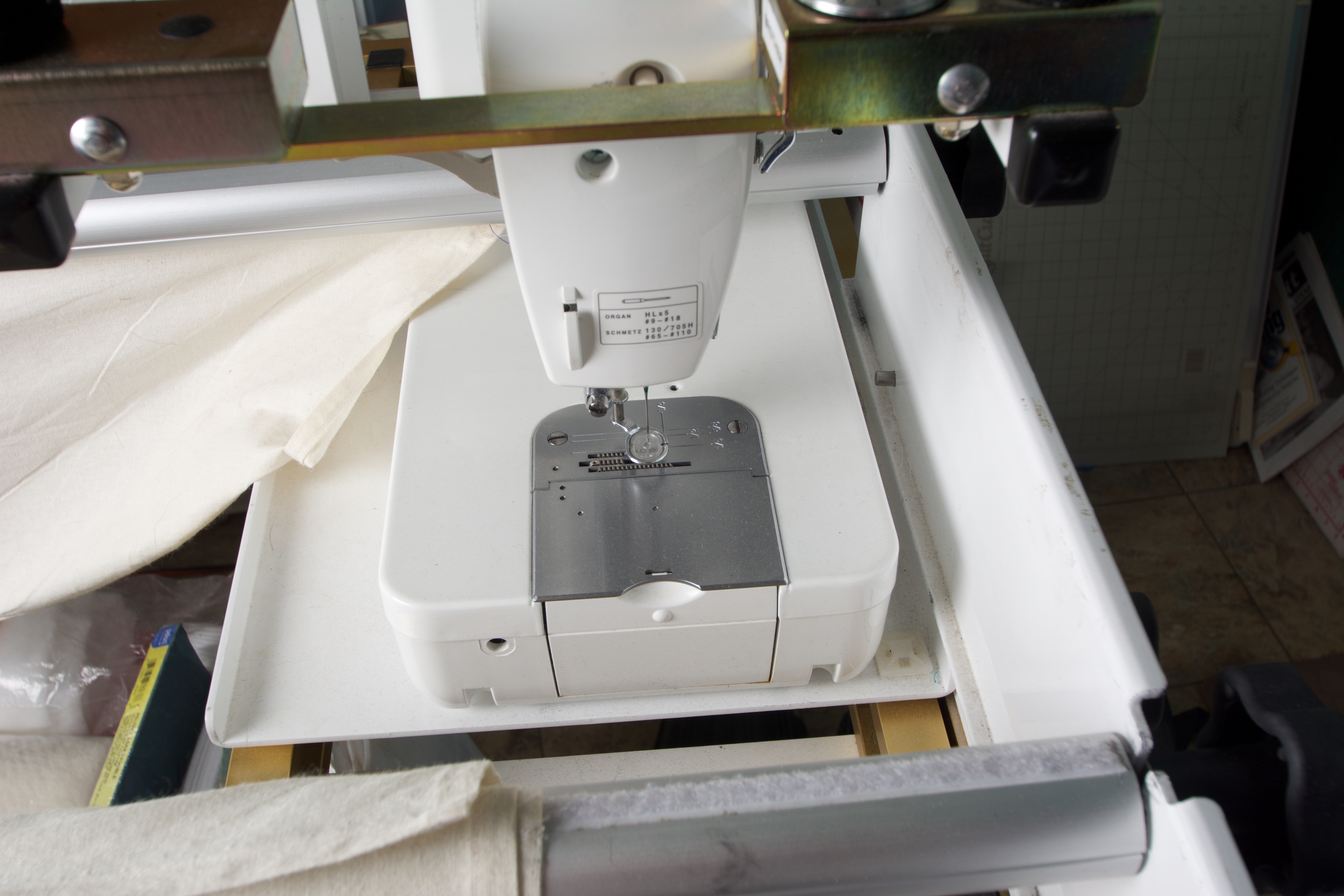 New Joy Quilting Frame with Brother Sewing Machine EBTH