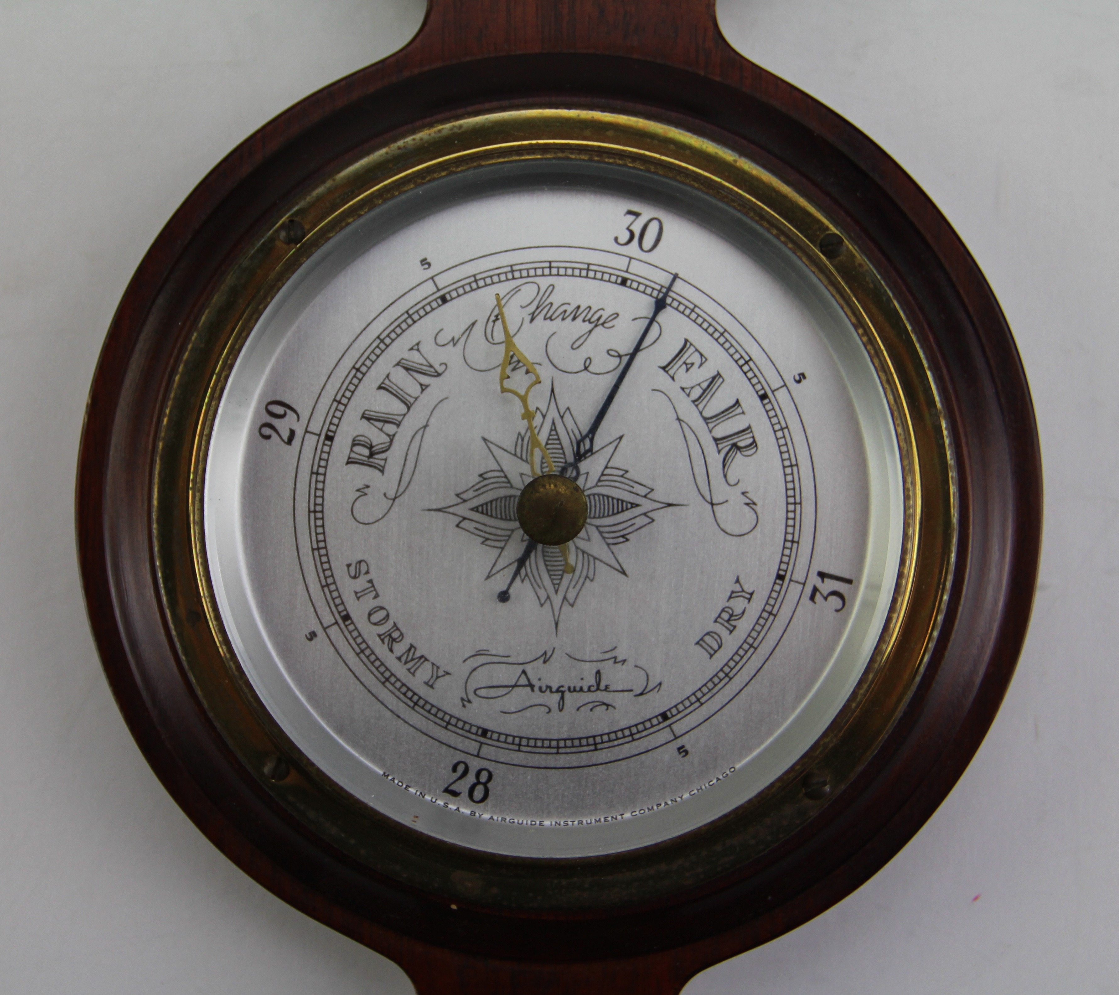 Airguide Barometer in Mahogany EBTH