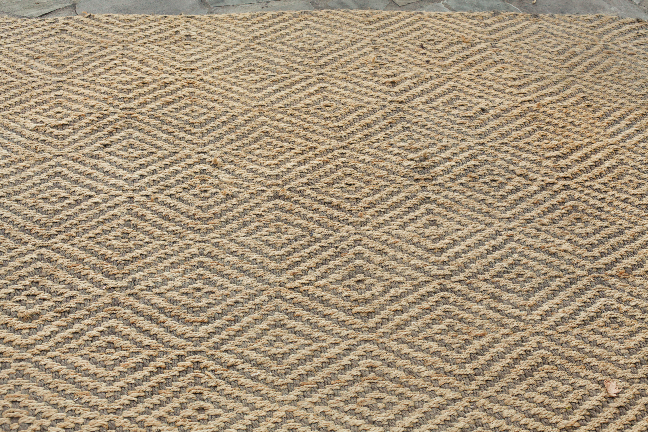 West Elm Jute Diamond Rug EBTH