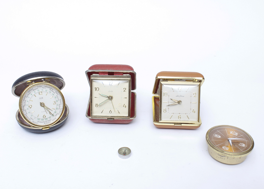 Vintage Travel Clock Collection EBTH