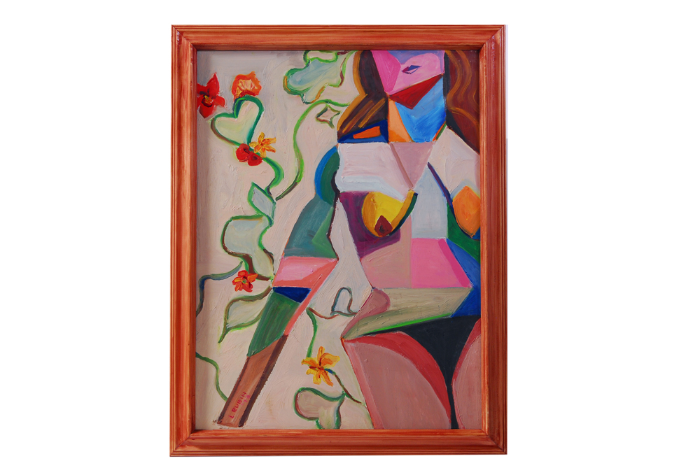 Original Abstract Female Form Oil Paintings by Leona Rubin EBTH