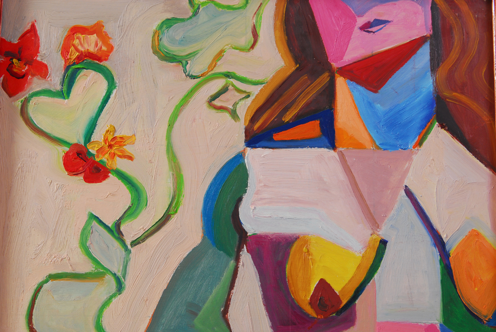 Original Abstract Female Form Oil Paintings by Leona Rubin EBTH