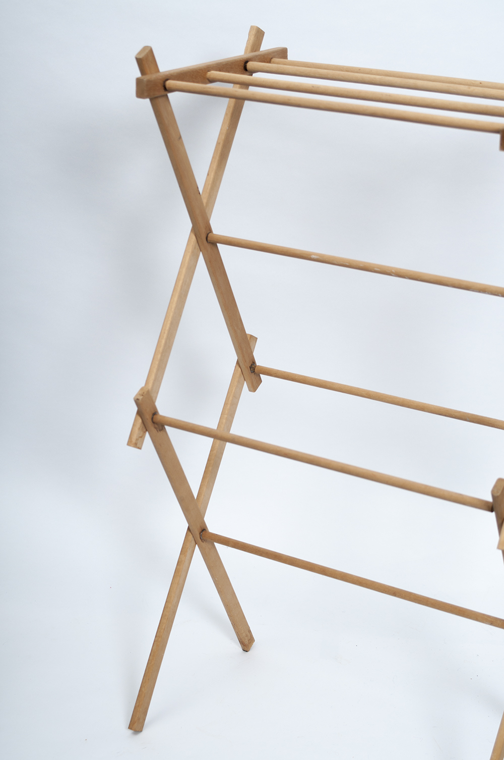 Vintage Collapsible Clothes Drying Rack EBTH