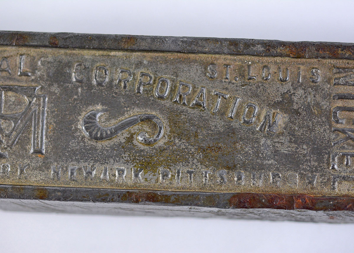 Vintage Federated Metals Corporation Nickel Babbitt Bar EBTH