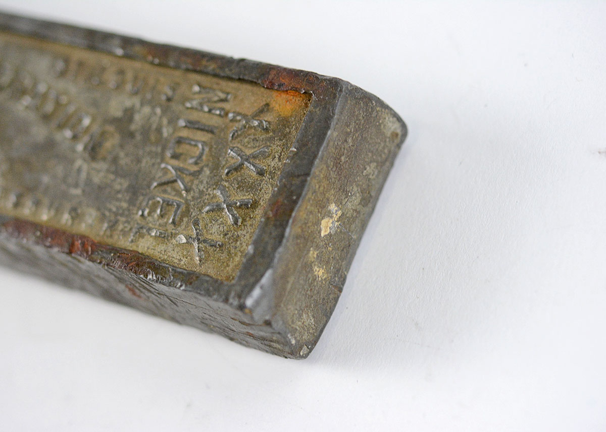 Vintage Federated Metals Corporation Nickel Babbitt Bar EBTH