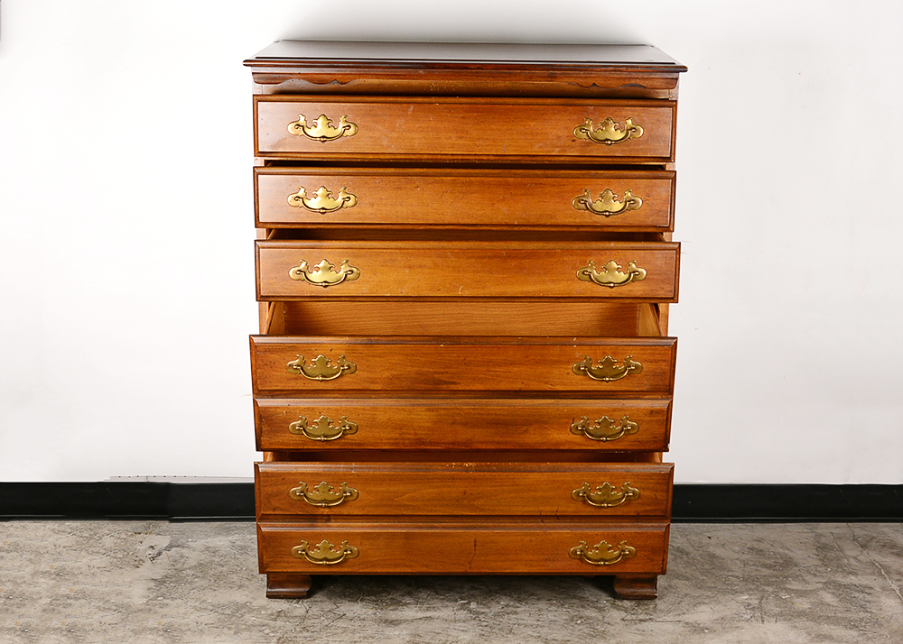 Walnut Federal Style Chest of Drawers EBTH