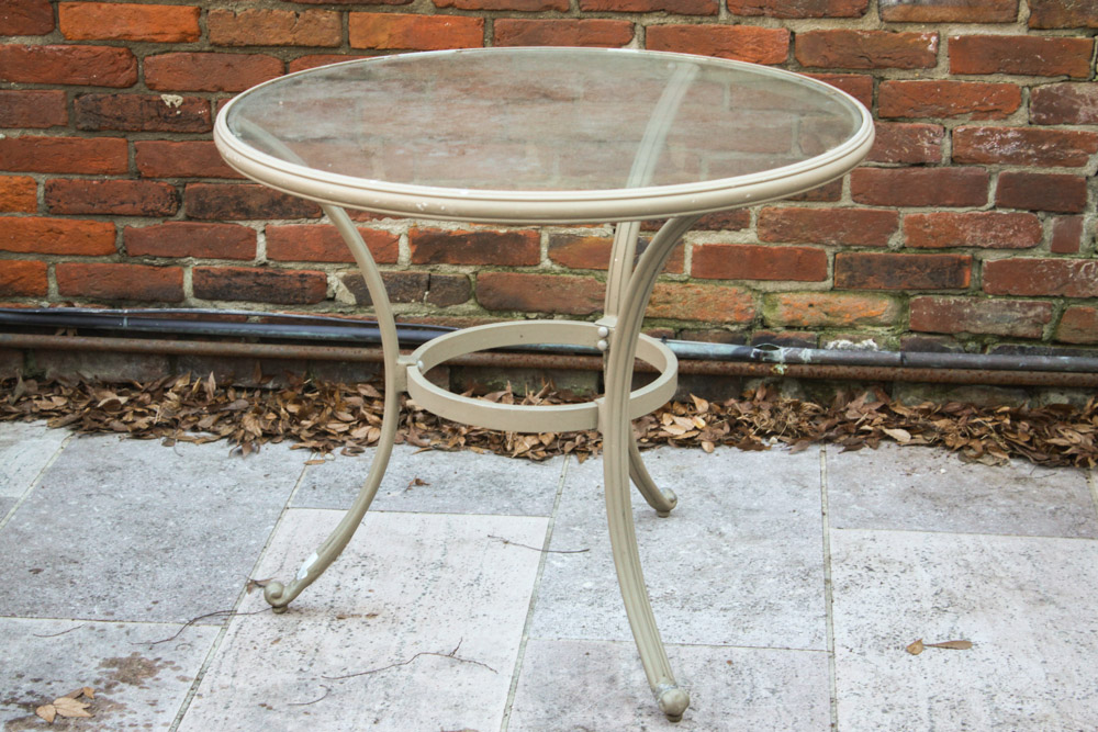 Small Metal Patio Table and Chairs EBTH