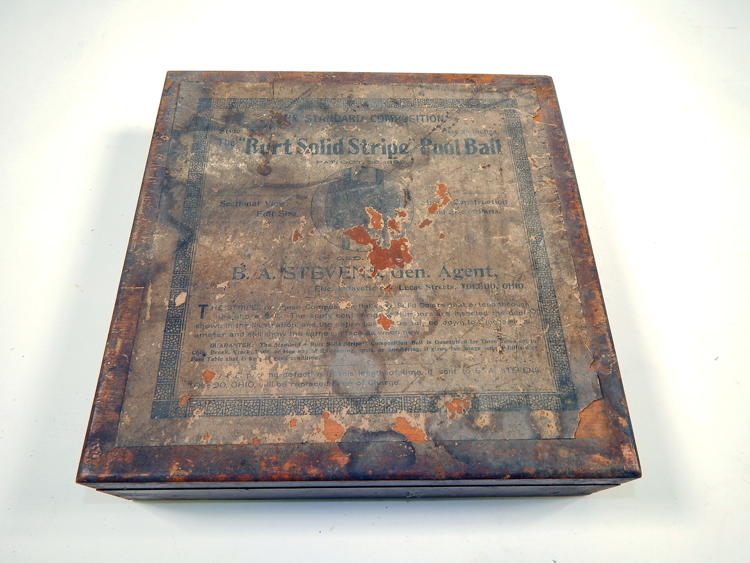 1893 Burt Solid Stripe Pool Balls | EBTH