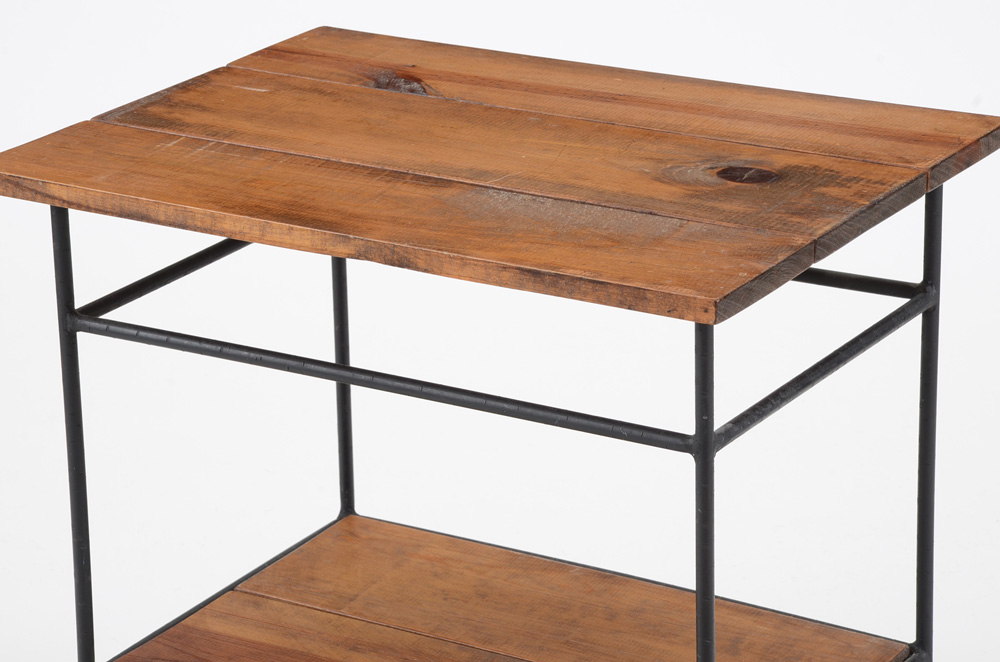 Arhaus Antiqued Pine Accent Table EBTH