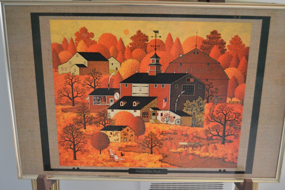 Charles Wysocki Four Seasons Folding Tray Set EBTH