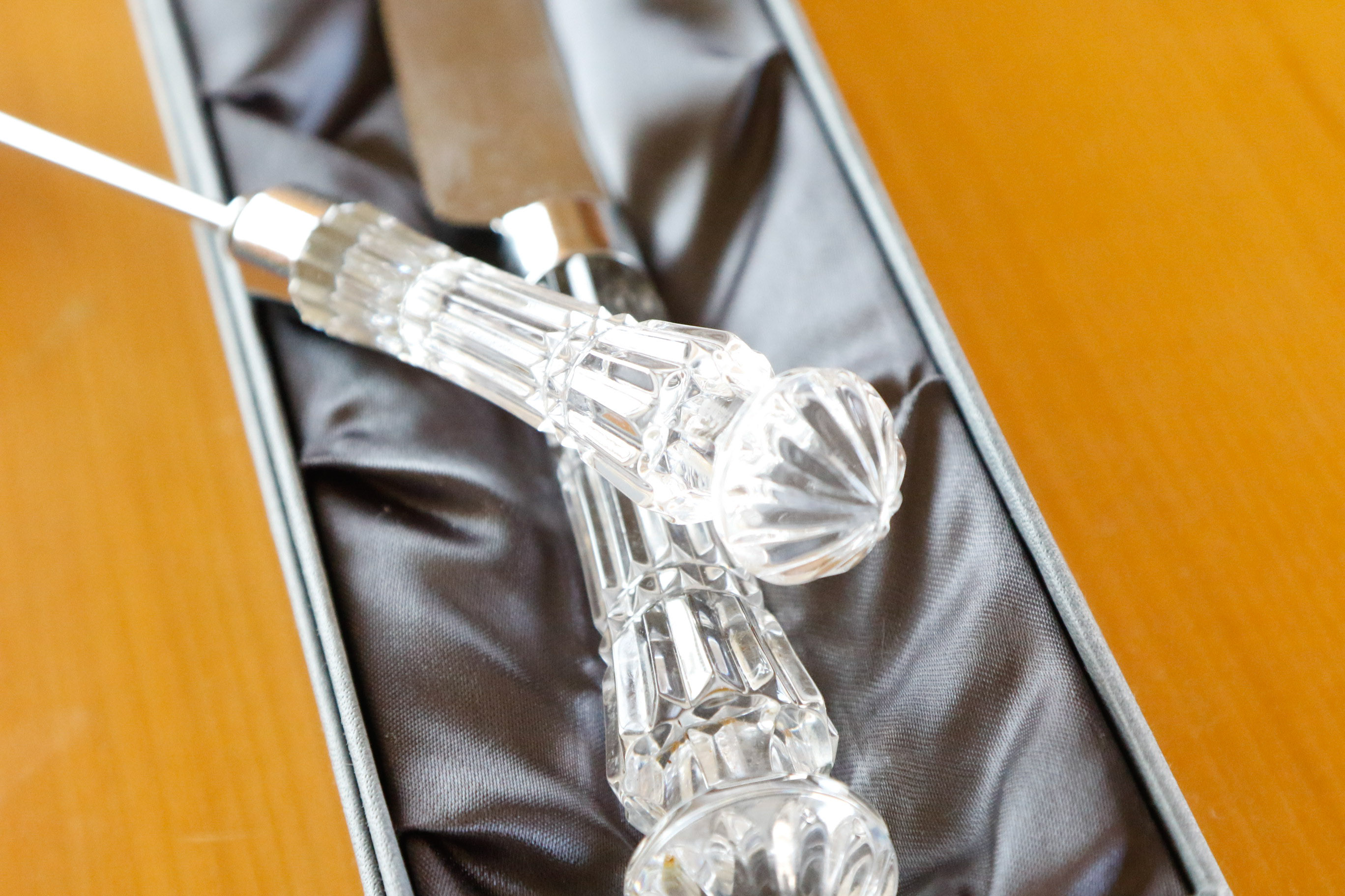 Waterford "Lismore" Cake Knife, Candle Snuffer and Knife Rest EBTH