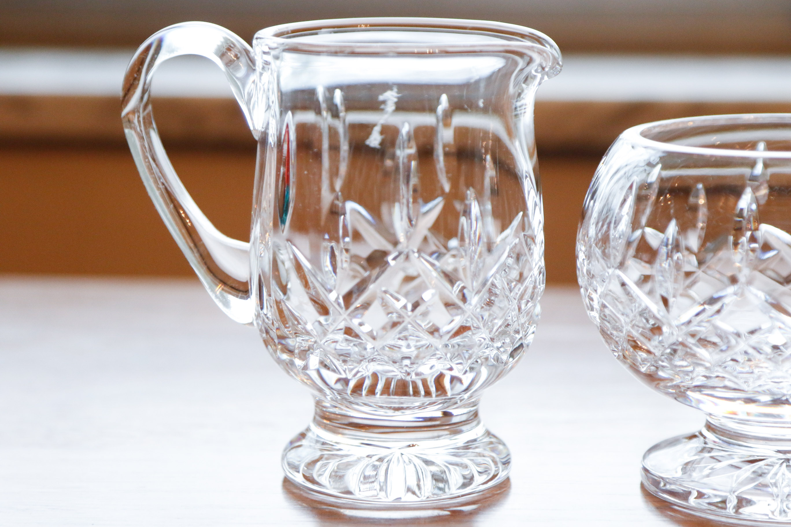 Waterford "Lismore" Creamer and Sugar Set EBTH