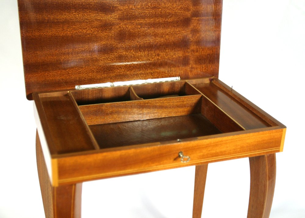 Vintage Reuge Music Box Table EBTH