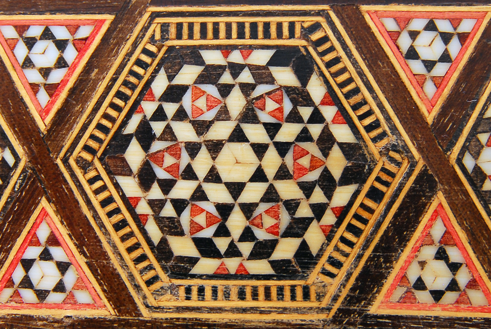 Wooden Mosaic Syrian Box EBTH