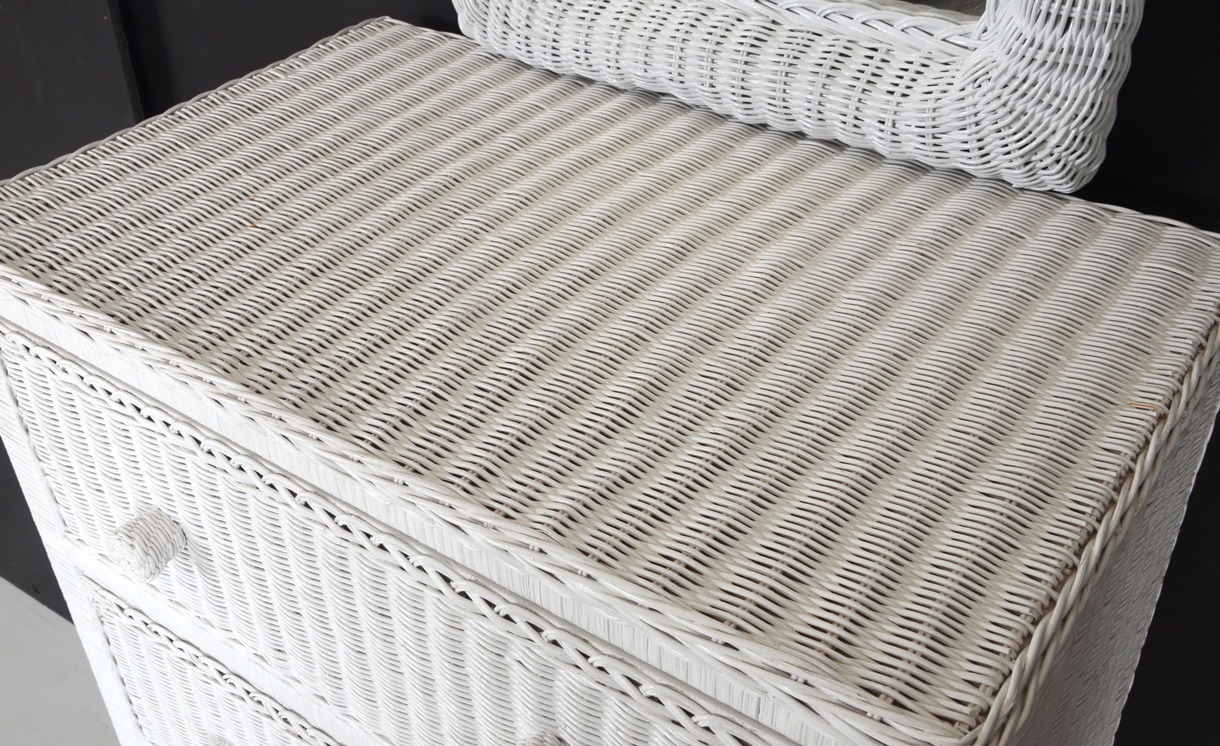 Pier 1 Bristol Collection Wicker Dresser and Mirror EBTH