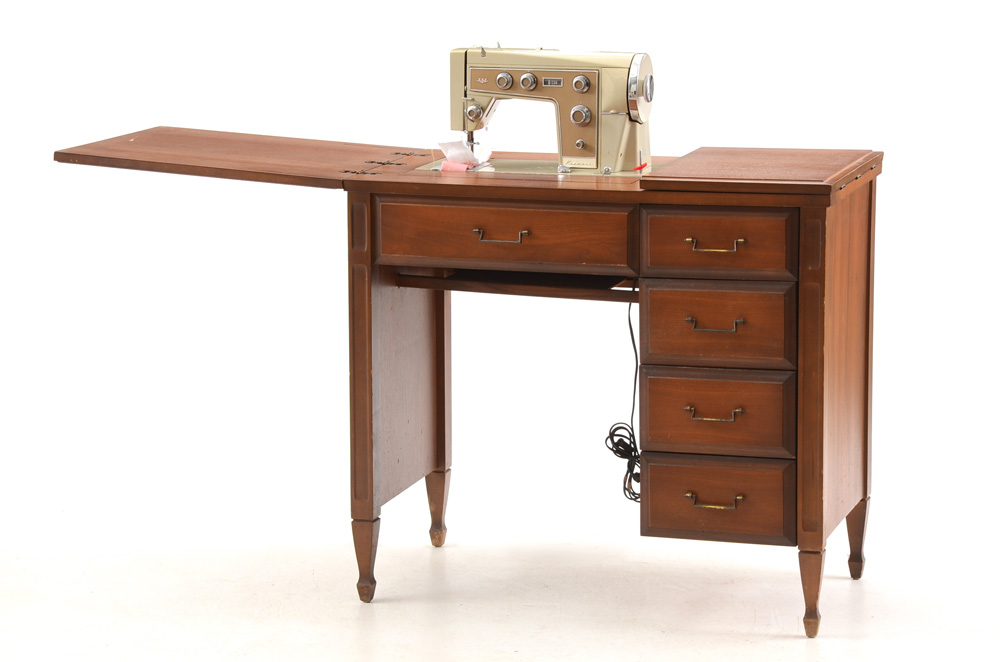 Vintage Kenmore Sewing Machine and Table EBTH