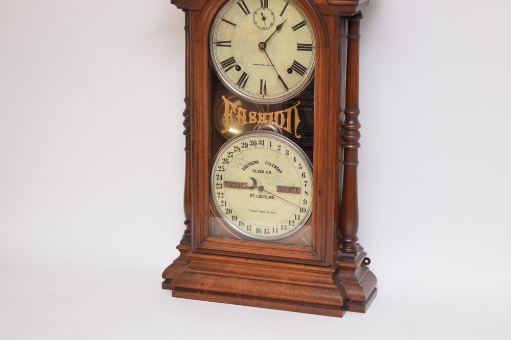 Antique Fashion Southern Calendar Clock Company Mantel Clock EBTH