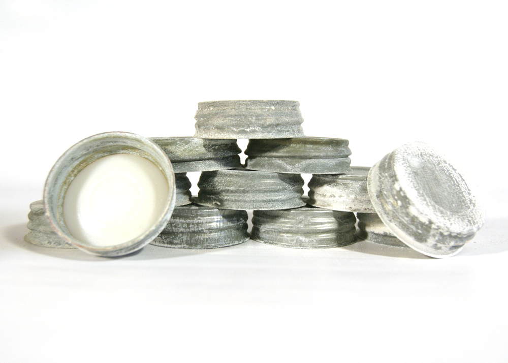 Vintage Zinc Mason Jar Lids EBTH